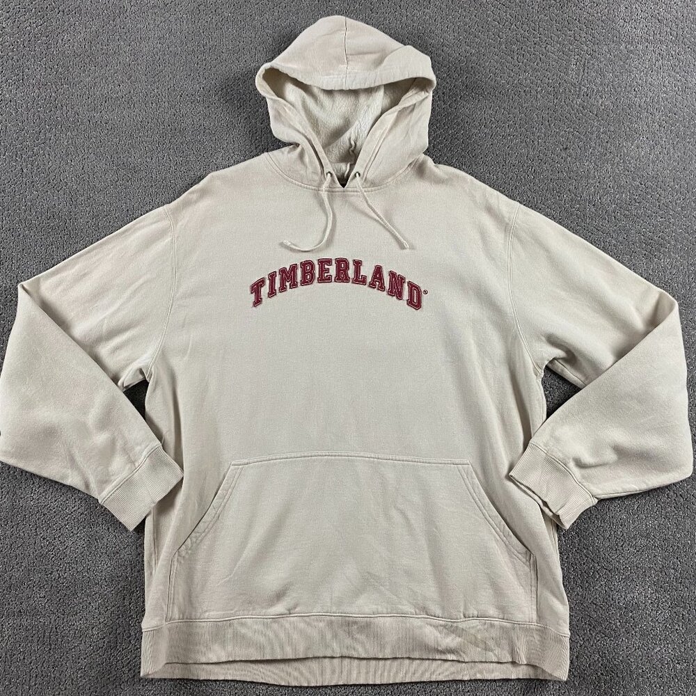 Vintage 90s Y2K Timberland Hoodie Men's XXL Embroidered Spell Out Grunge Skater